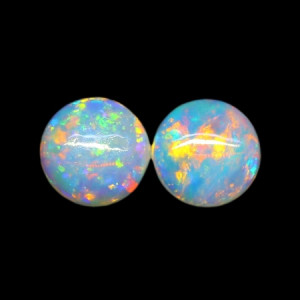 Australian Opal Pair - 4 MM Round Opal Pair