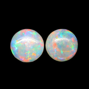 Australian Opal Pair - 4 MM Round Opal Pair