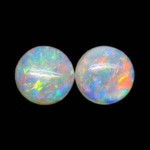 Australian Opal Pair - 4 MM Round Opal Pair