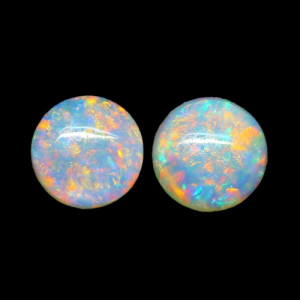 Australian Opal Pair - 4 MM Round Opal Pair