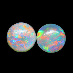 Australian Opal Pair - 4 MM Round Opal Pair