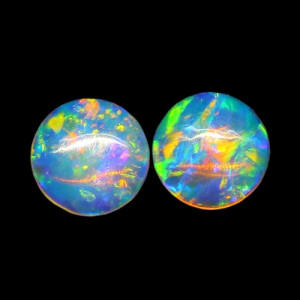 Australian Opal Pair - 4 MM Round Opal Pair