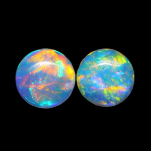 Australian Opal Pair - 4 MM Round Opal Pair