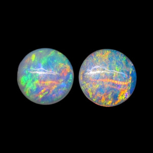 Australian Opal Pair - 4 MM Round Opal Pair