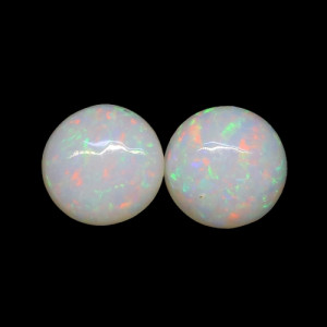 Australian Opal Pair - 4 MM Round Opal Pair