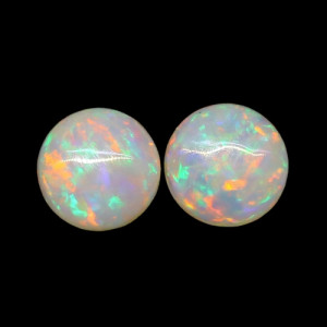 Australian Opal Pair - 4 MM Round Opal Pair