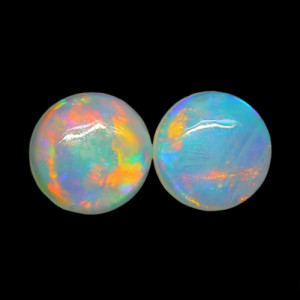 Australian Opal Pair - 4 MM Round Opal Pair