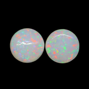 Australian Opal Pair - 4 MM Round Opal Pair