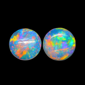 Australian Opal Pair - 4 MM Round Opal Pair