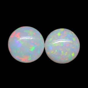 Australian Opal Pair - 4 MM Round Opal Pair