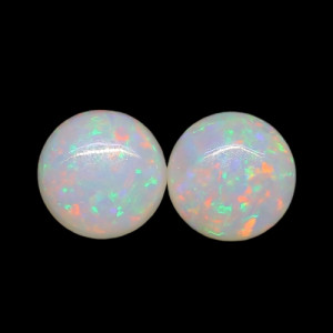 Australian Opal Pair - 4 MM Round Opal Pair