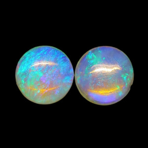 Australian Opal Pair - 4 MM Round Opal Pair