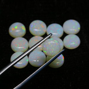 Australian Opal 7.00 MM Round White Fire