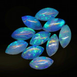 Australian Opal 2X4 MM Marquise Green Fire