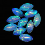 Australian Opal 2X4 MM Marquise Green Fire